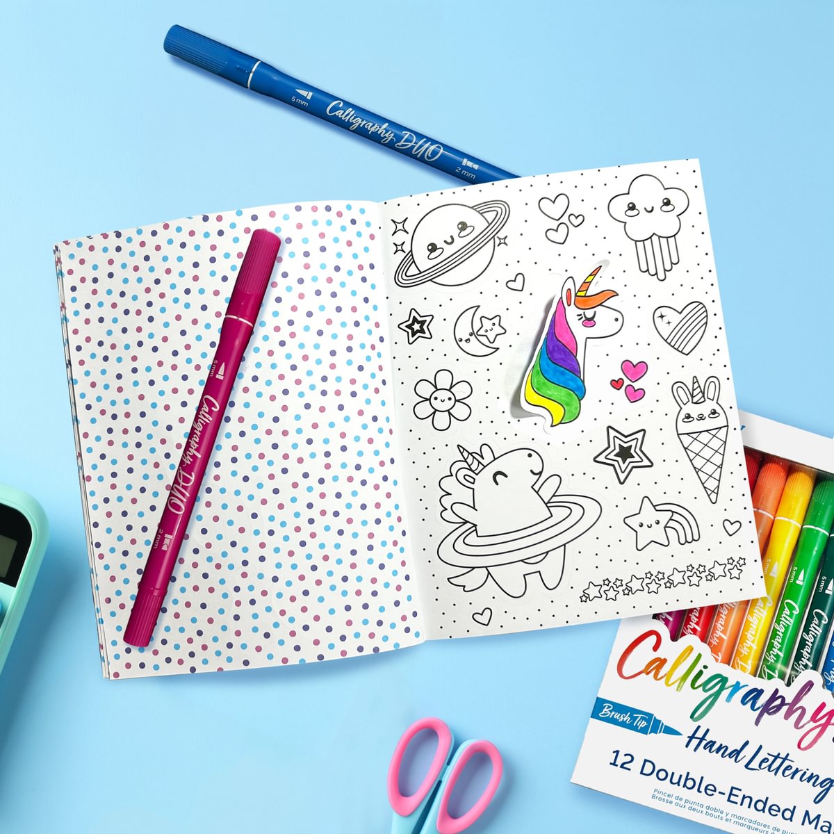Ooly - Color-in' Sticker Book: Cute-A-Licious Doodles