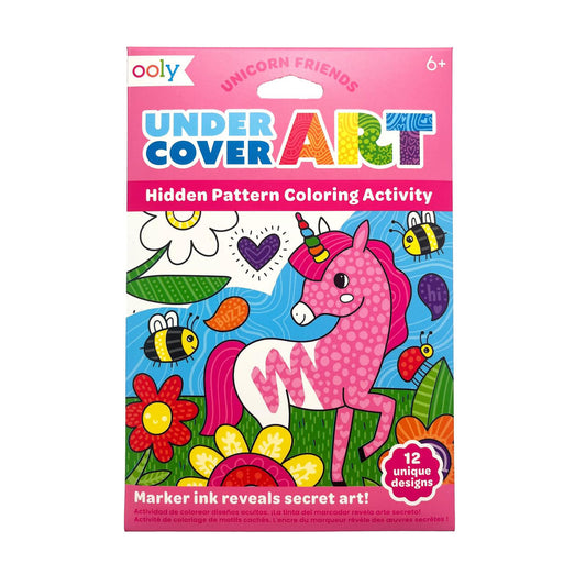Ooly – Undercover Art Hidden Patterns Coloring Activity – Unicorn Friends